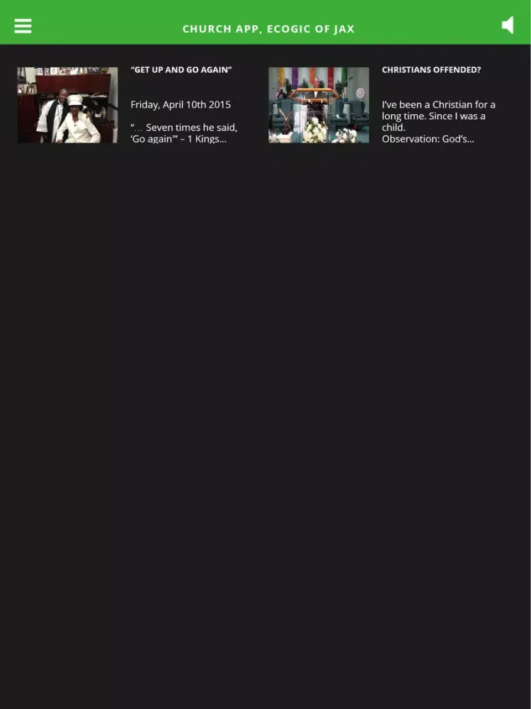 Скриншоты Church App, ECOGIC of JAX iPad 