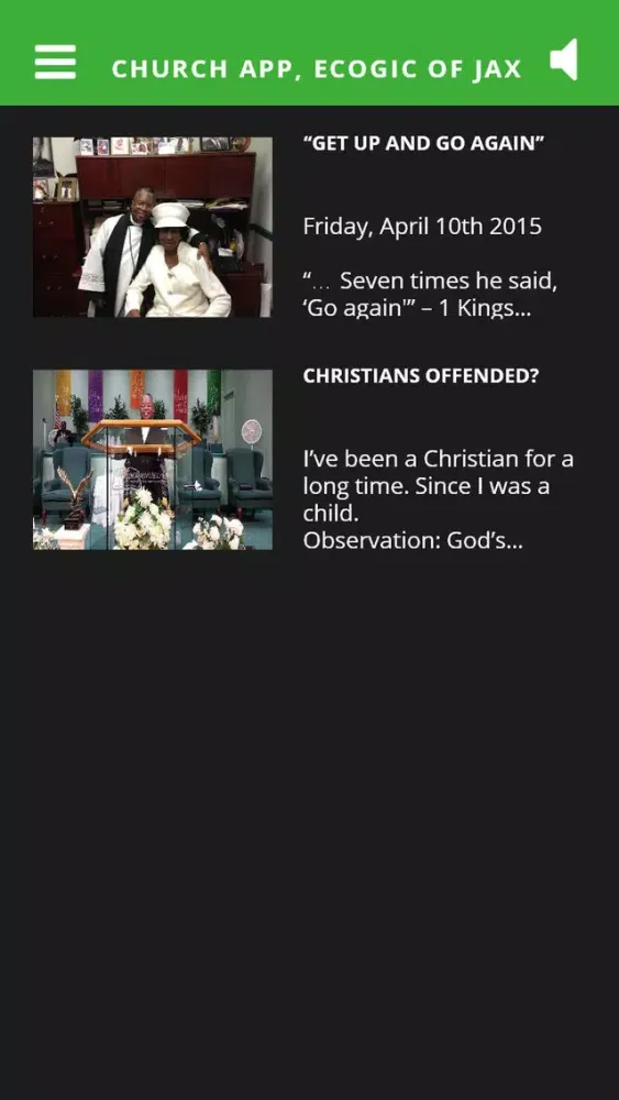 Скриншоты Church App, ECOGIC of JAX