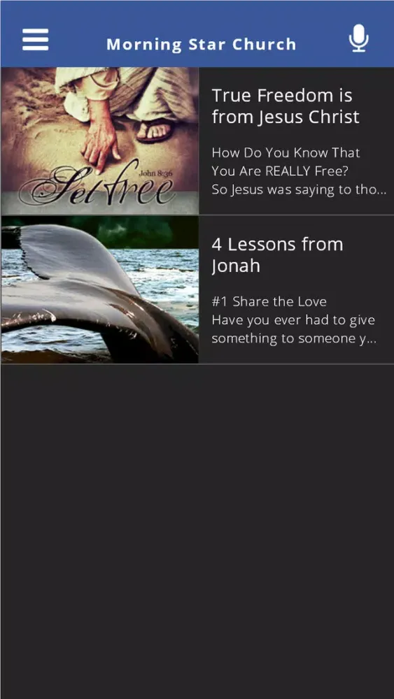 Capturas de pantalla de Morning Star Church