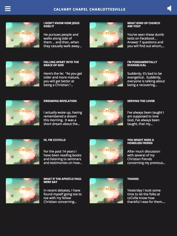 Screenshot di Calvary Chapel Charlottesville iPad 