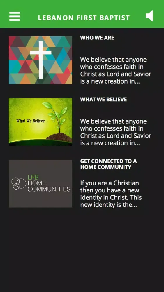 Lebanon First Baptist Screenshots