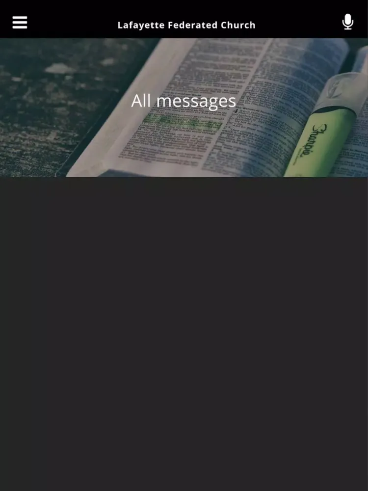 Screenshot di Lafayette Federated Church iPad 