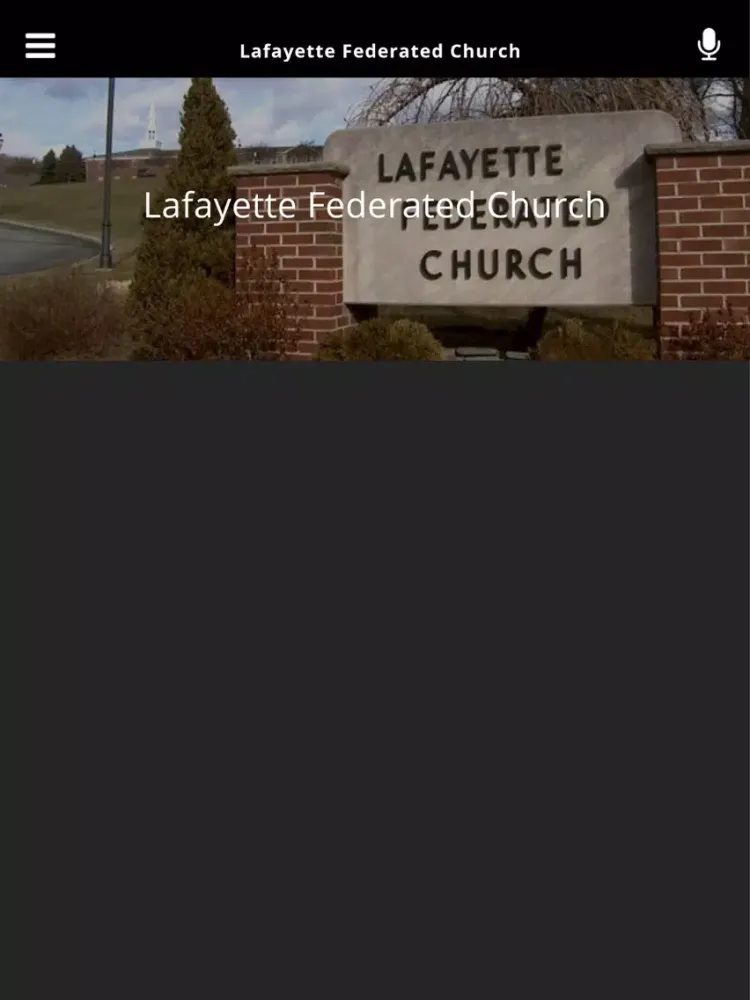 Screenshot di Lafayette Federated Church iPad 