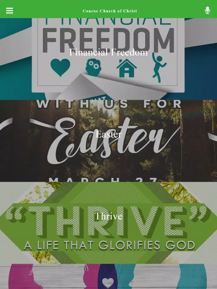 Conroe Church of Christ iPad  Ekran Görüntüleri