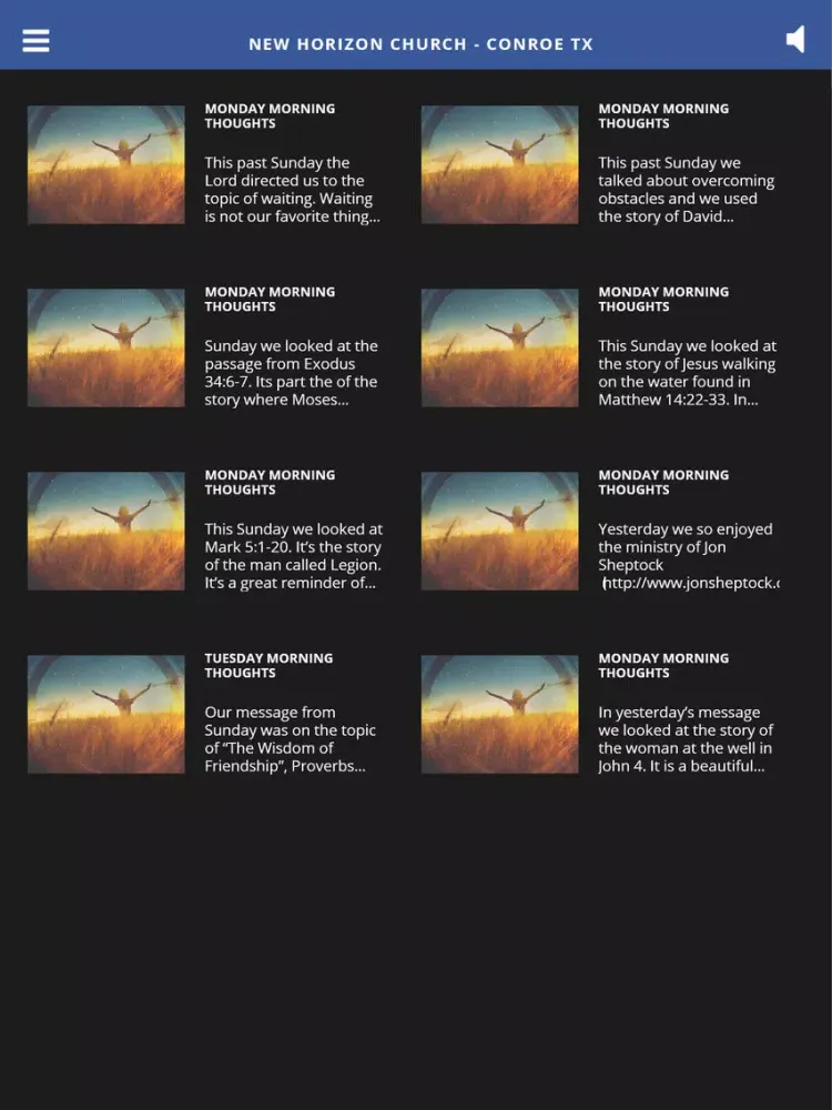 New Horizon Church - Conroe TX iPad  سکرین شاٹس