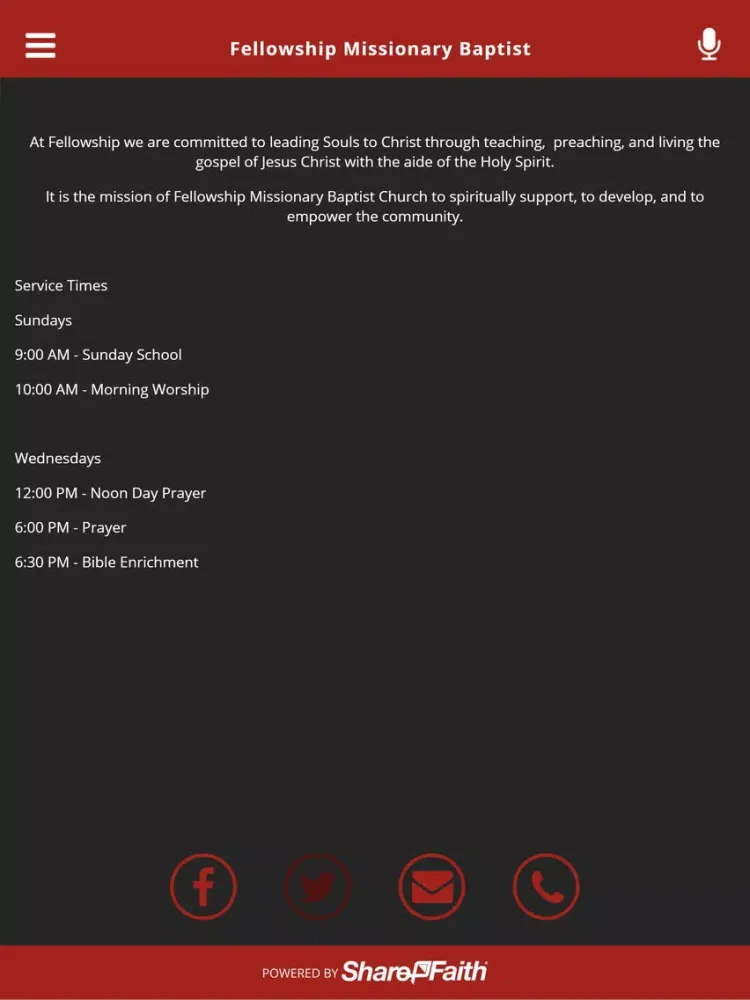 Captures d'écran de Fellowship Missionary Baptist iPad 
