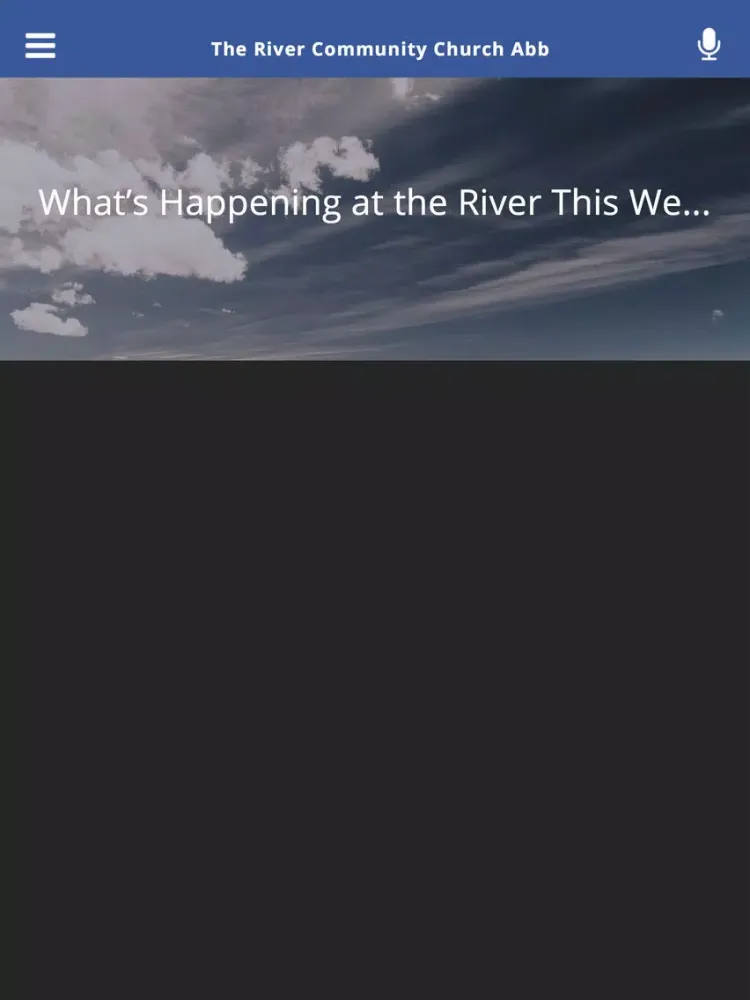 Captures d'écran de The River Community Church Abb iPad 