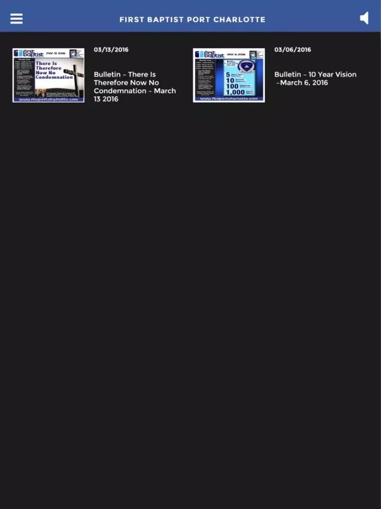 First Baptist Port Charlotte iPad  스크린샷
