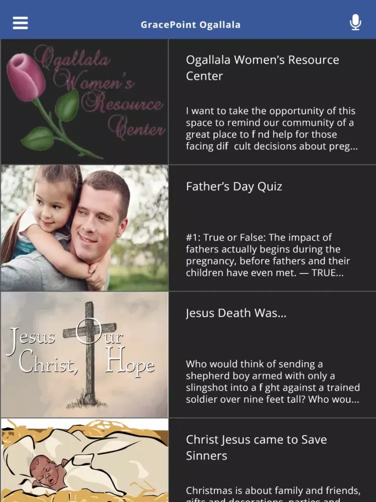 GracePoint Ogallala iPad  Ekran Görüntüleri