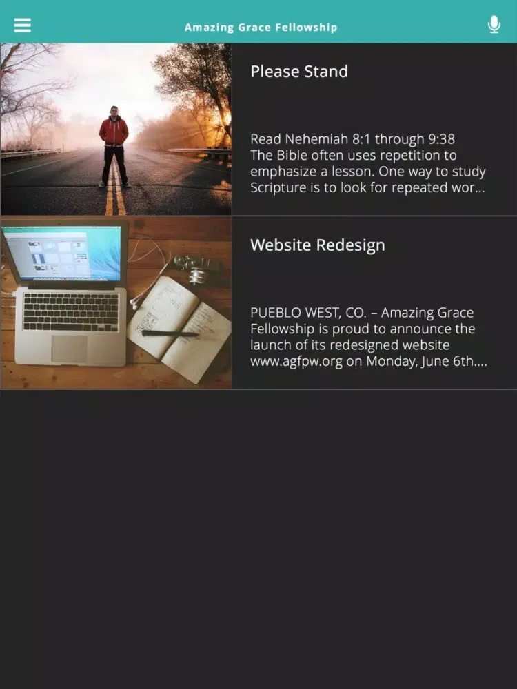 Captures d'écran de Amazing Grace Fellowship iPad 