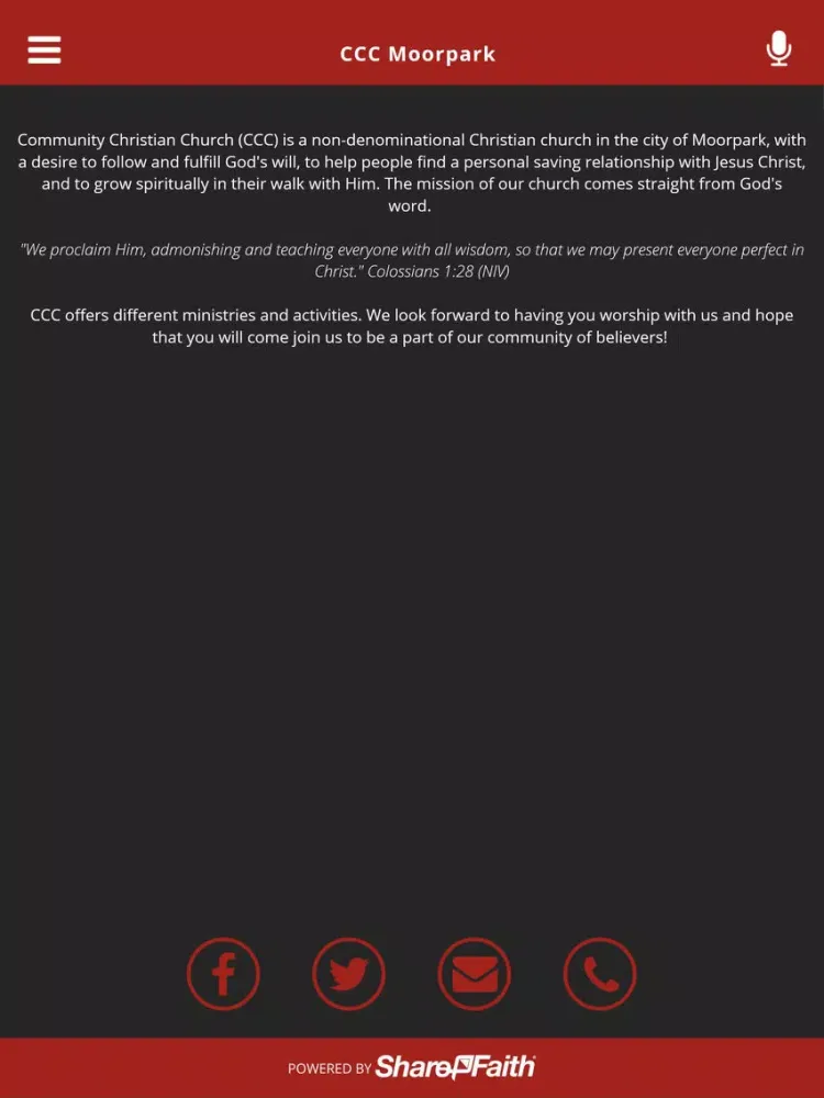 CCC Moorpark iPad  Screenshots