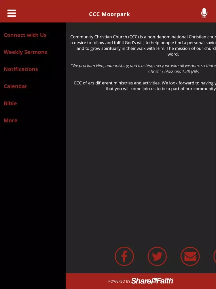 CCC Moorpark iPad  Screenshots