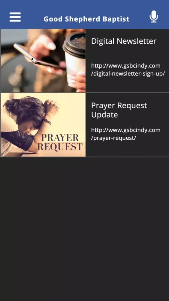 Captures d'écran de Good Shepherd Baptist