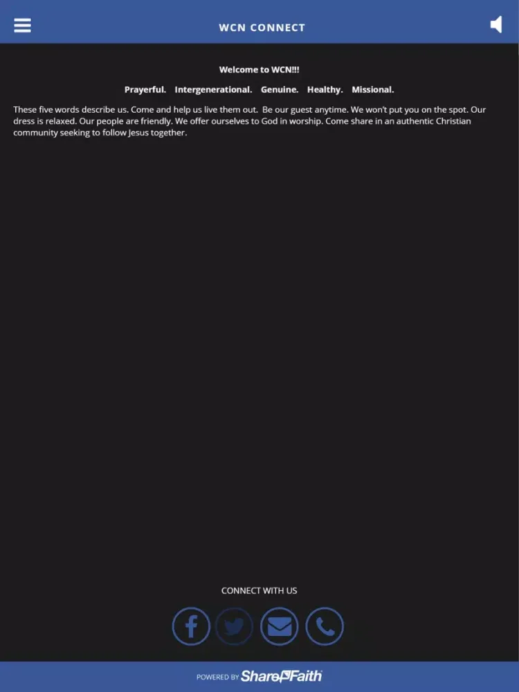 WCN Connect iPad  스크린샷