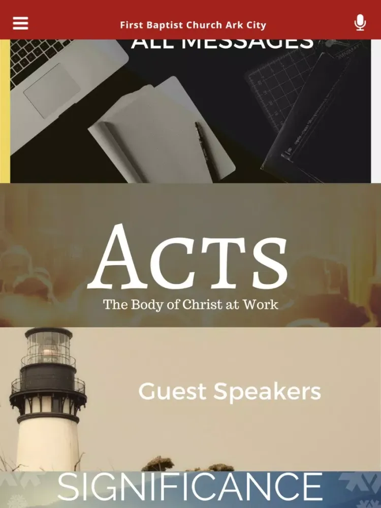 First Baptist Church Ark City iPad  سکرین شاٹس