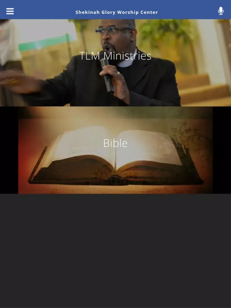 Zrzuty ekranu Shekinah Glory Worship Center iPad 