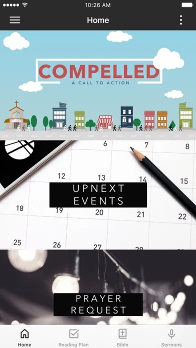 Capturas de tela do NHWC Mobile App