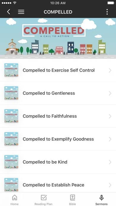 Capturas de tela do NHWC Mobile App