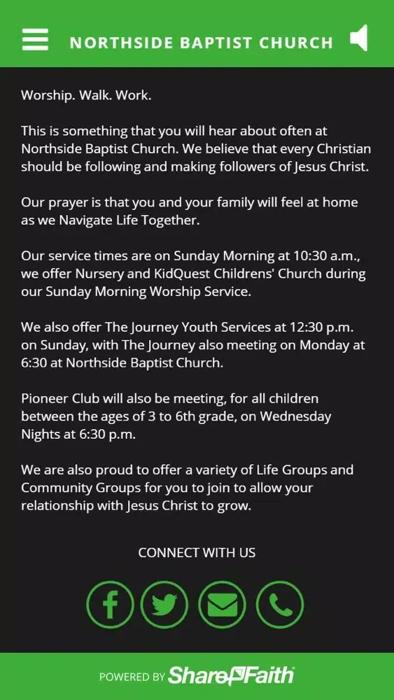 Northside Baptist Church, TX Screenshots