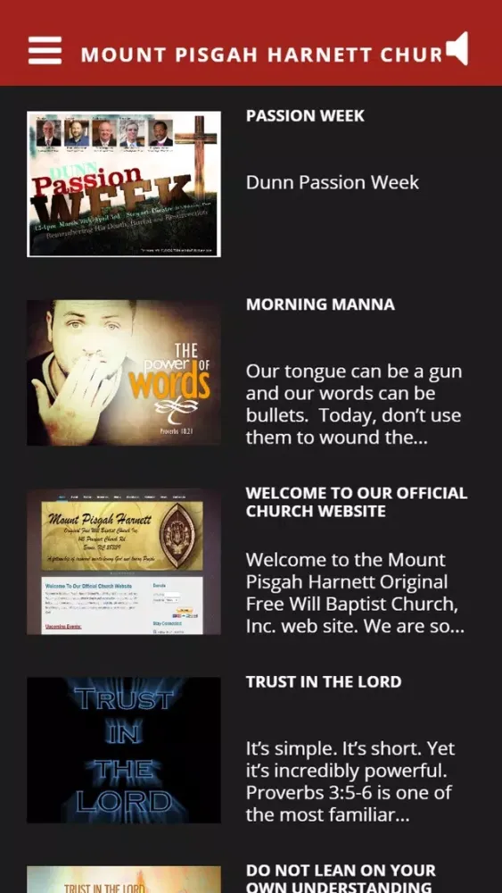 Capturas de tela do Mount Pisgah Harnett Church