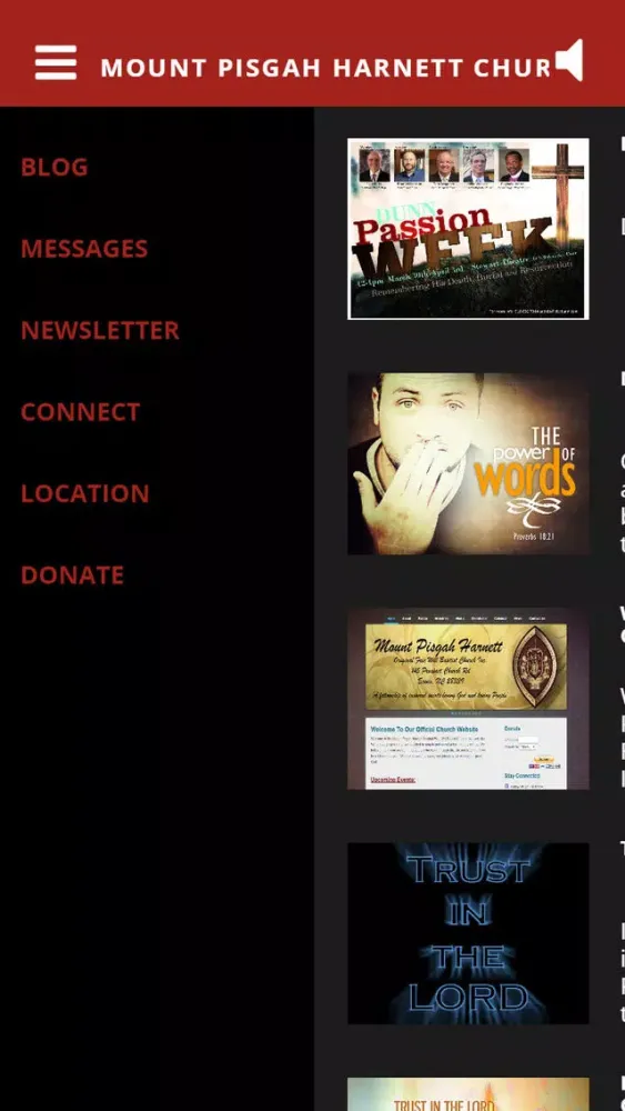 Capturas de tela do Mount Pisgah Harnett Church