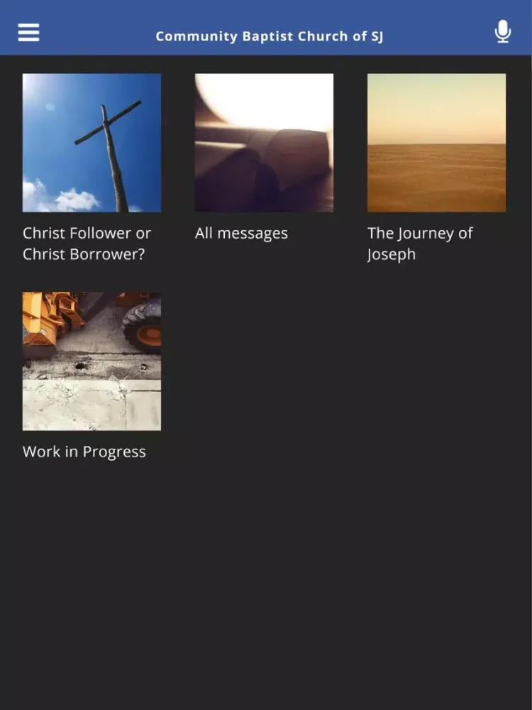 ภาพหน้าจอของ Community Baptist Church of SJ iPad 