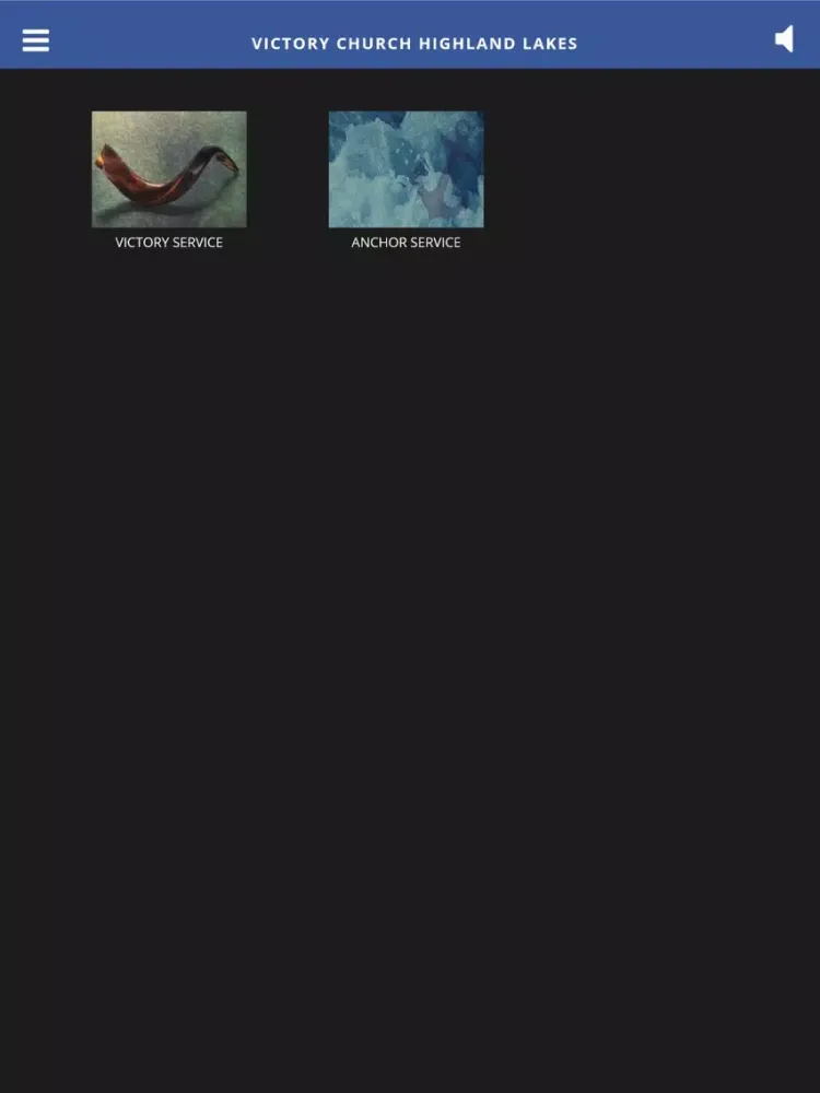 Tangkapan skrin Victory Church Highland Lakes iPad 