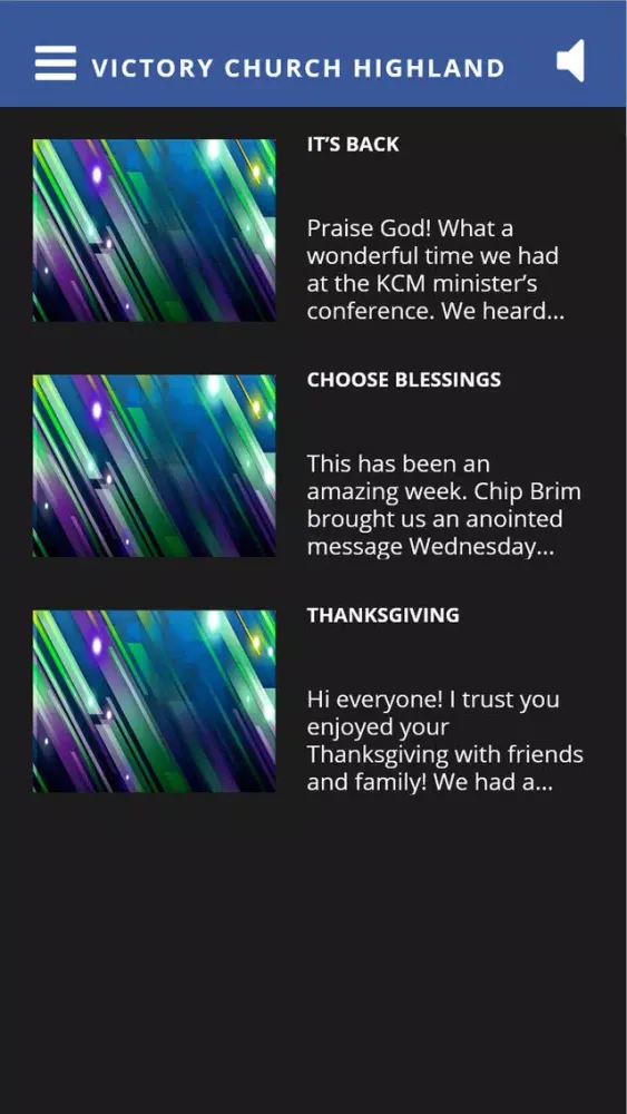 Tangkapan skrin Victory Church Highland Lakes
