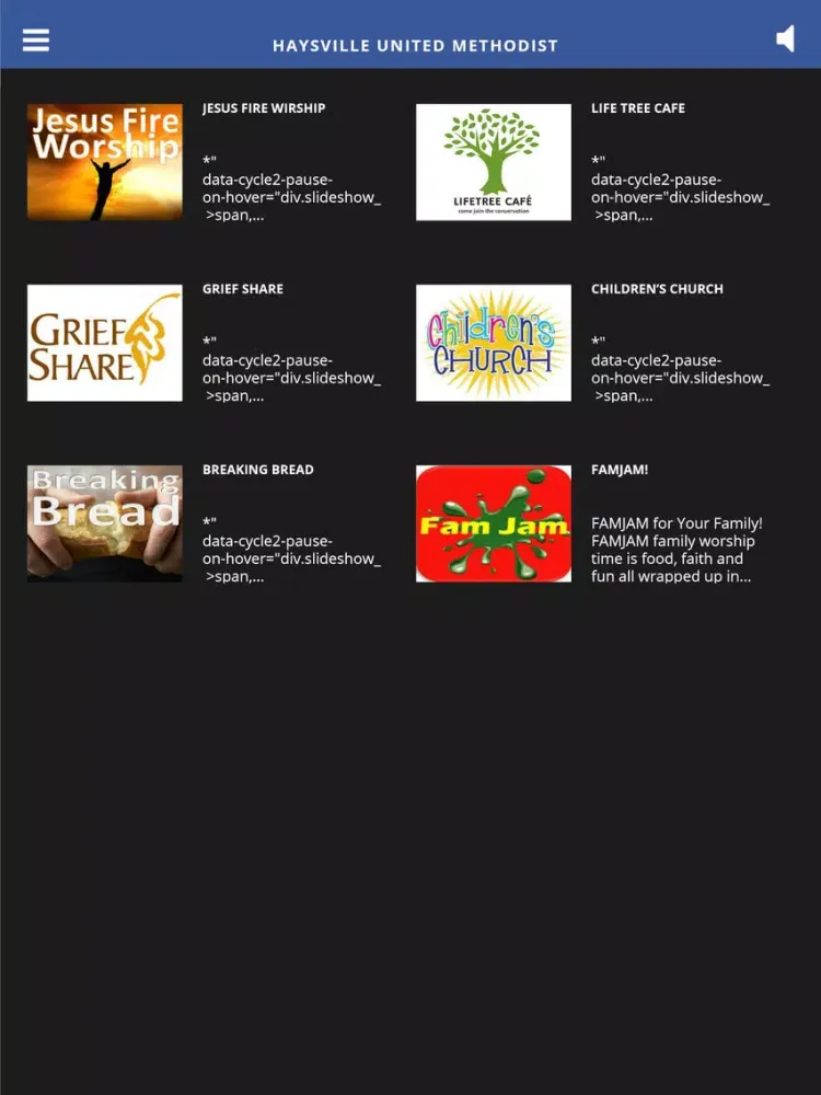 Haysville United Methodist iPad  スクリーンショット