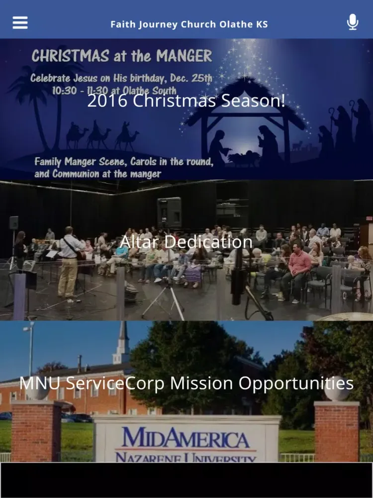 Faith Journey Church Olathe KS iPad  스크린샷