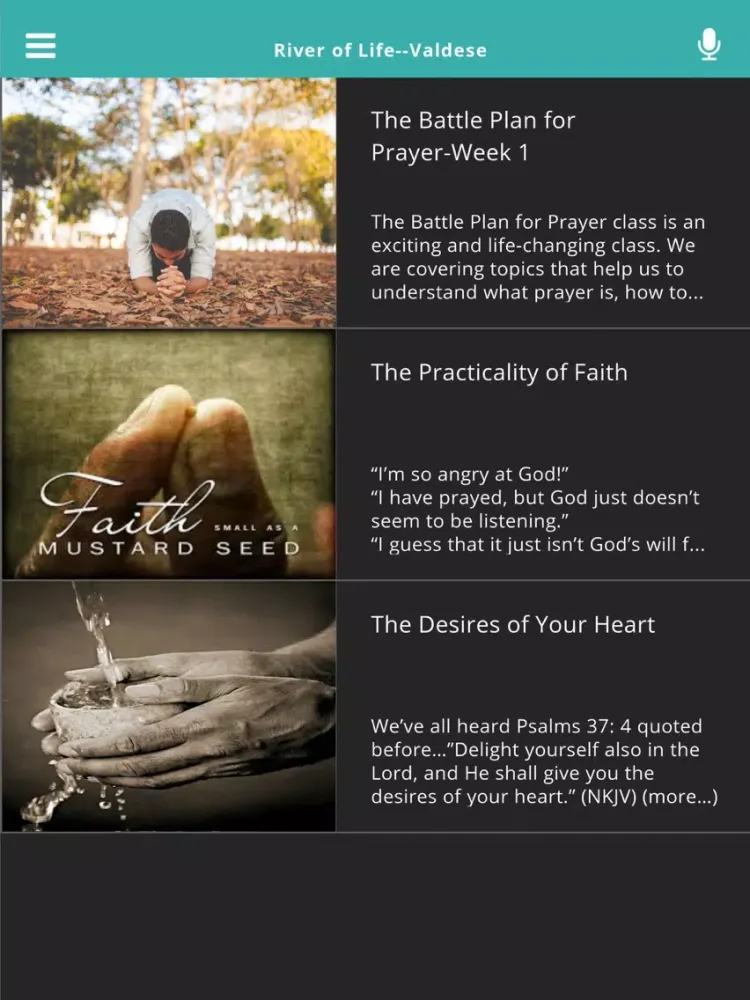 River of Life--Valdese iPad  Screenshots
