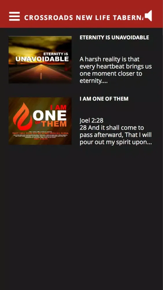 Captures d'écran de Crossroads New Life Tabernacle