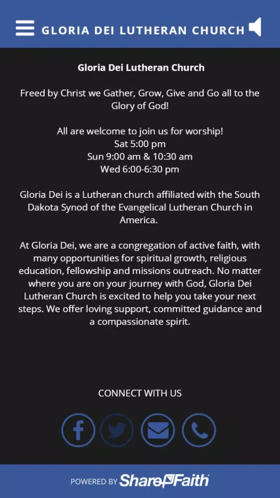 Ảnh chụp màn hình của Gloria Dei - Sioux Falls