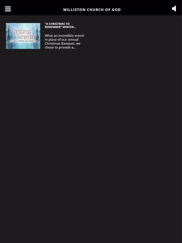 Williston Church of God iPad  স্ক্রিনশট