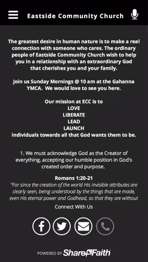Eastside Community Church Screenshots