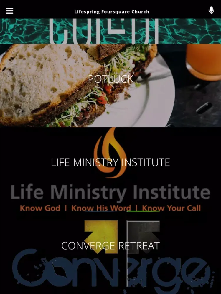 Lifespring Foursquare Church iPad  Screenshots