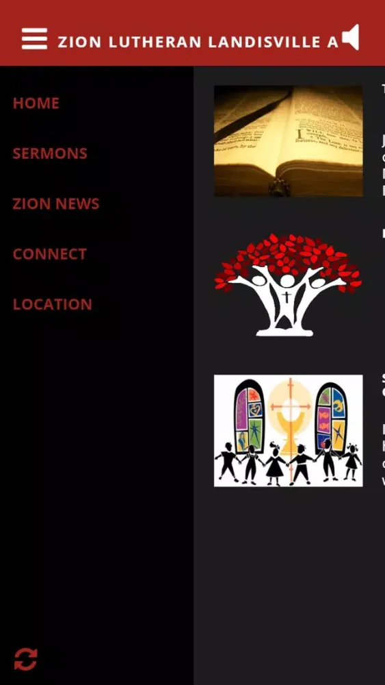 Zion Lutheran Landisville App Screenshots