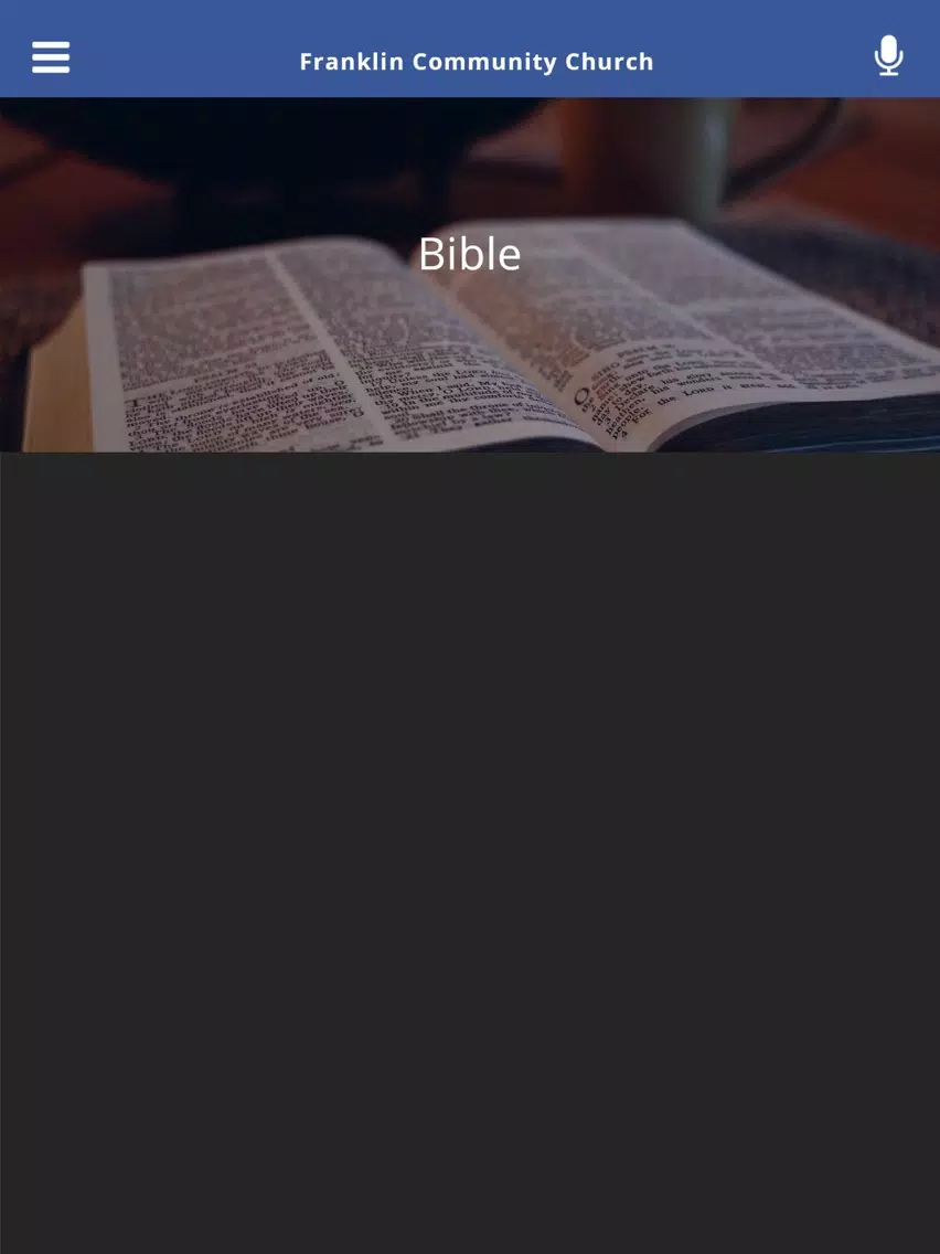 Ảnh chụp màn hình của Franklin Community Church iPad 
