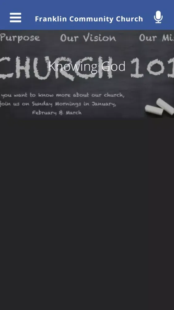Tangkapan skrin Franklin Community Church