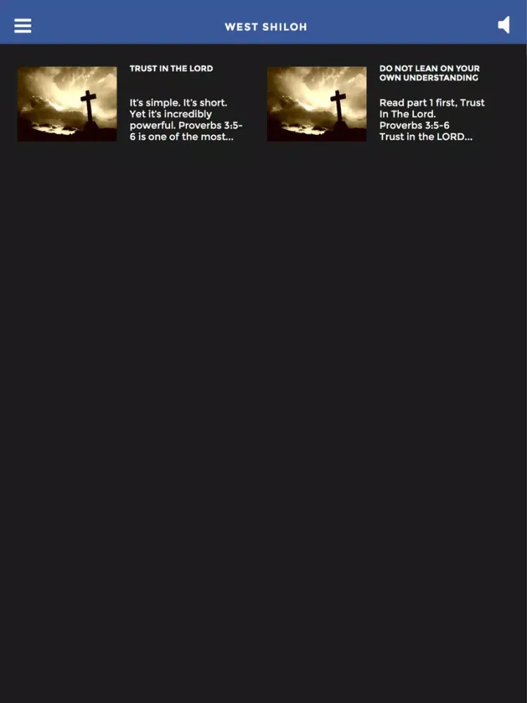 Скриншоты West Shiloh Baptist Church iPad 