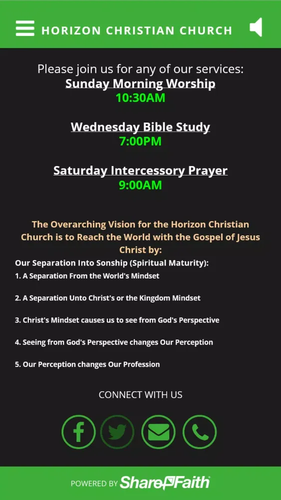 Horizon Christian Church - MD Screenshots
