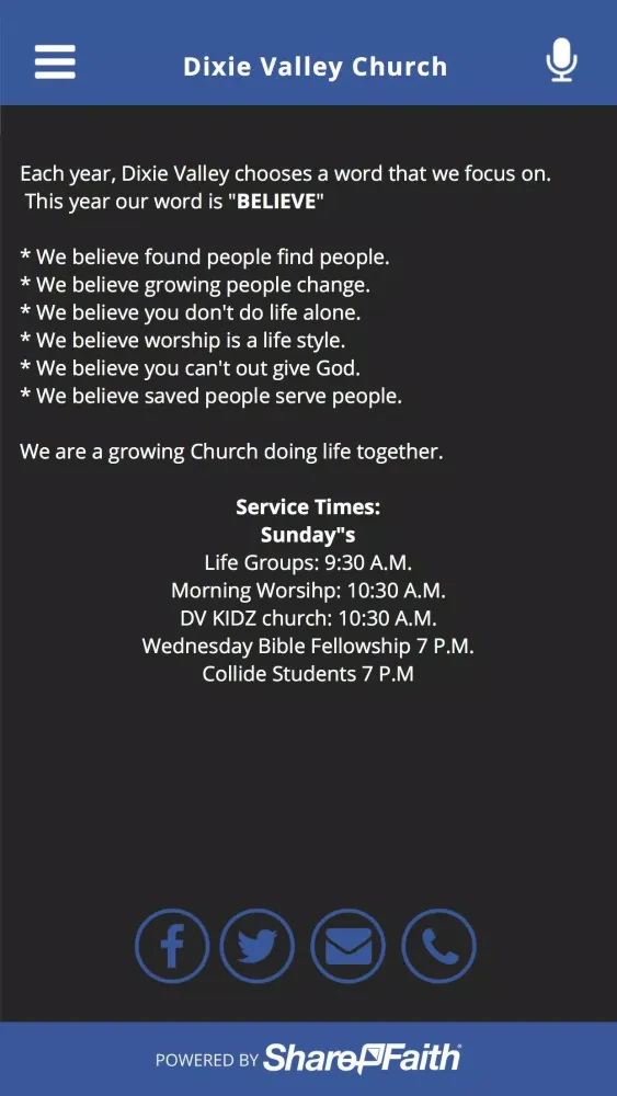 Dixie Valley Church Screenshots