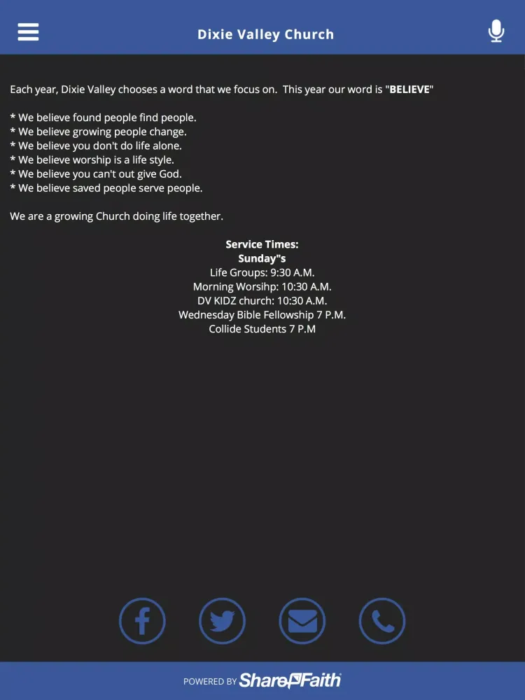 Dixie Valley Church Screenshots