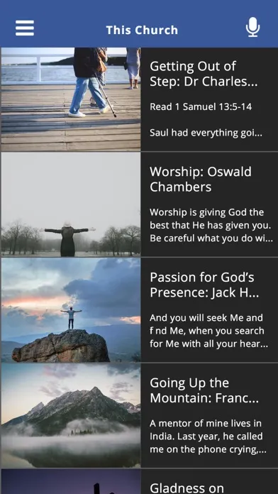 The Sharefaith App Screenshots