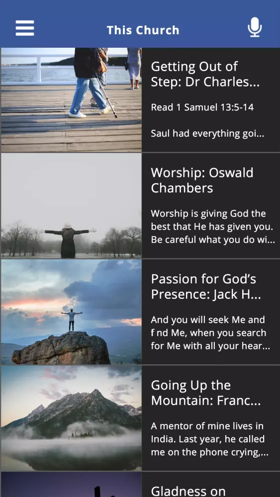 The Sharefaith App Screenshots