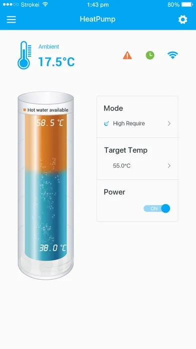 Скриншоты Heat Pump Remote Control