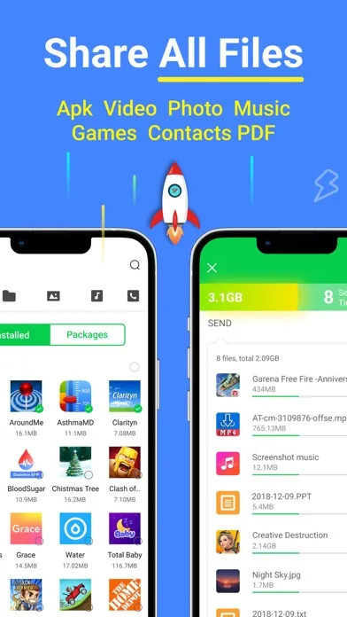 Captures d'écran de InShare - File Sharing