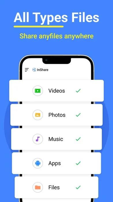 Captures d'écran de InShare - File Sharing