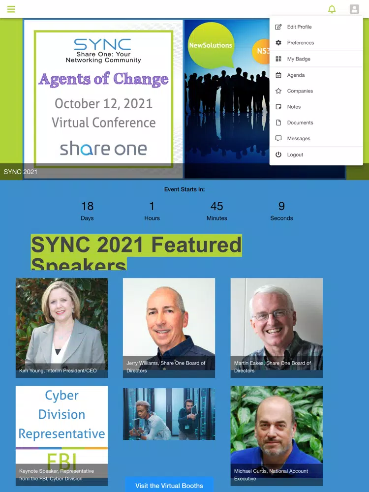 Captures d'écran de S1 Events: SYNC 2021 iPad 