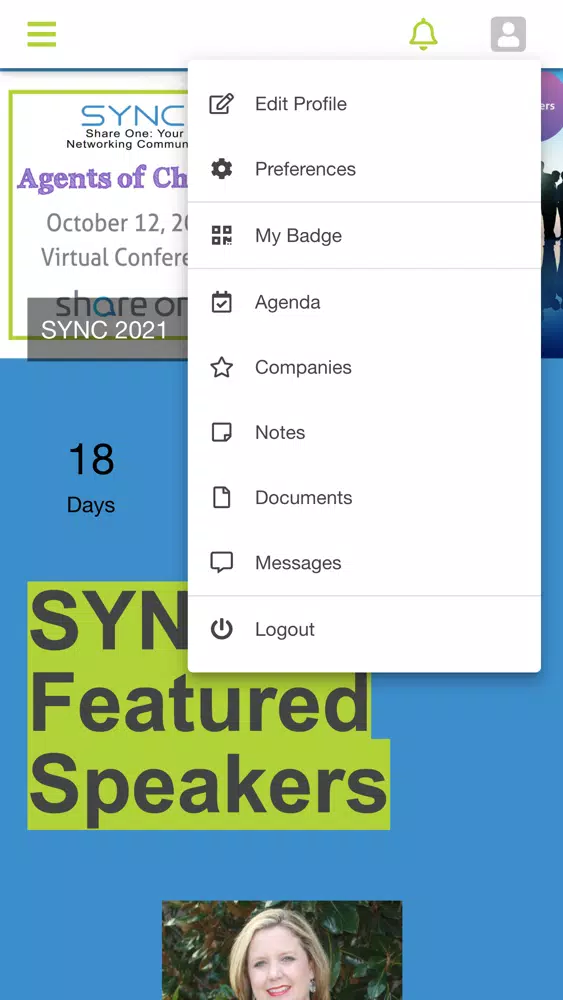 Captures d'écran de S1 Events: SYNC 2021